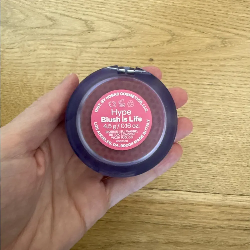 Kosas Blush Is Life Baked Blush Hype Pink